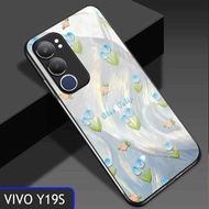Glitter Glass Softcase For Vivo Y19S - Casing hp Y19S - Hanpdhone Y19s Protector - Case Y19 -A38
