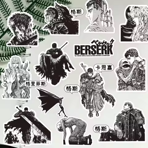 82PCS Berserk Guts Casca Cartoon Graffiti Stickers Decoration Sticker for Phone Computer Notebook St