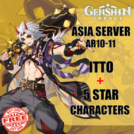 STARTER B5 GENSHIN IMPACT Itto+Reqular 5 Star Standard Combo