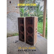 Speaker box 8 inch double box middle 8 inch double raw