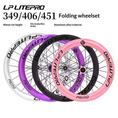 Folding bicycle, aluminum alloy rim, 14, 16, 20 inches 406/451 349wheel for brompton wheelset for da