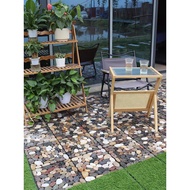 TicTac Tiles DIY Stone/Marble/Pebble Decking Tiles Waterproof Long Lasting Balcony Patio Garden