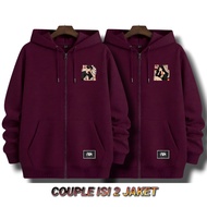 ZEYA Couple Zipper Jacket Couple Zipper Jacket/ 2 pcs Couple Zipper Hoodie Couple Zipper Jacket/ Lat