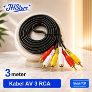 3 in 3 AV-003 RCA Jack Aux Cable Speaker Audio Cable3m DVD/ TV 3 to 3 300CM
