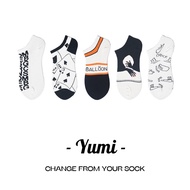Short-neck Socks, 100% Cotton Men And Women Low-Neck Socks, Japanese Style Motifs, Extremely Absorbent