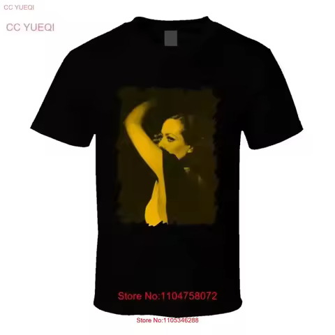 Joan Crawford Neon Color T Shirt vintage Washed Stylish Slightly Casual streetwear Comfortable Top F