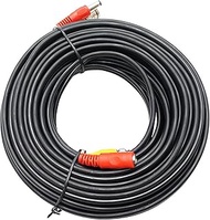 Premade Premium Siamese Power & Video Cable (Black) - 50' - 93-VP50B-2