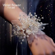 Wrist Flower wrist corsage Wedding Bridesmaid wrist Flower corsage Bride Sister Hand Flower Small Fr