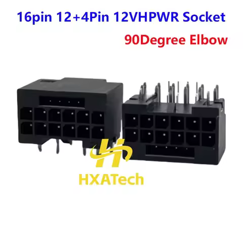 HXATech - Modul Power Supply ATX3.0 PCI-E5.0 Graphics Card 12VHPWR 12V-2X6 H++ Female Power Socket 1