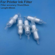 5PCS Inkjet Printer Micro Capsual Soent Ink Filter F-1000 10um 25um 65mm Length Filters For Spectra