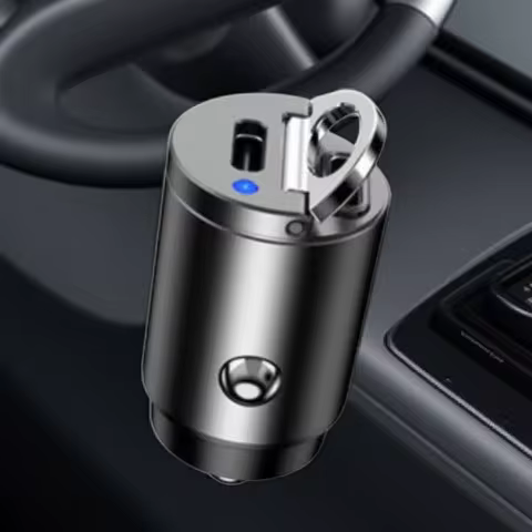 Mini Stealth Car Adapter QC 4.0 3.0 Quick Charge Type C PD Charger 30W PD+QC/PD+PD Car Charger For i