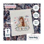 AESPA Canvas Drawstring Pouch Korean Style PHOTO Gemes Fankit Myae Freebies Gift Kpop Korea Gift [RE