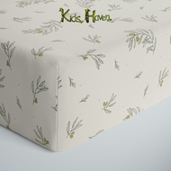 lullypop Fitted Sheet for Cots - Botanical (Fits 130x70cm and 140x80cm Cot Mattress)