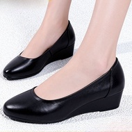 Korean Women Mary Jane High Heels Bow Pearl High Heels Thick Sole 9CM Thick Heels