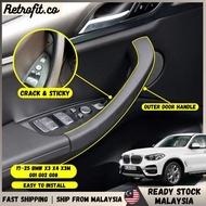 🇲🇾 17~25 BMW X3 X4 Interior Outer Door Handle Replacement For BMW G01 G02 G08 Carbon Fiber Door Hand