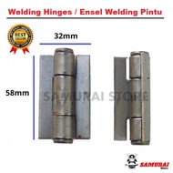 Samurai Store - Welding Hinges / Ensel Welding Pintu 58mm X 32mm X 2.0mm  (1pc)