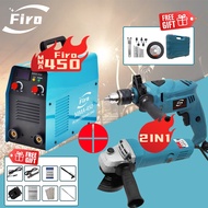 3IN1 Electric Impact Drill and Grinder Set + MMA-450 Portable IGBT Inverter Welding Machine