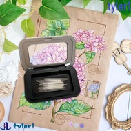 TYLER1 Needle Cushion, Magnet Pin Holder Magnetic Pin Box, Storage Case Sewing Supplies Rectangle St