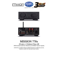 MISSION 778X INTEGRATED AMPLIFIER (BLACK) BUILT-IN DAC, BLUETOOTH, MM PHONO STAGE AND HEADPHONE AMPLIFIER