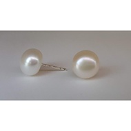 AG Avenue 925 Silver with Cultured Pearl Stud Earrings