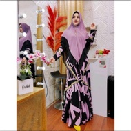 Unik dress gamis syari Hirka Premium original by YODIZEIN