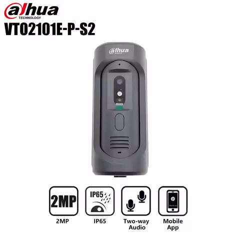 Dahua VTO2101E-P-S2 IP Villa Door Station 2MP Camera Two-way Audio IR PoE Lock Control IP65 & IK10 S
