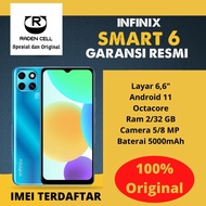 Infinix Smart 6 Ram 2/32 GB Handphone 4G LTE Murah HP 4G Murah