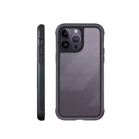 KZDOO Ares Protective Shell Case,Anti-Scratch Anti-Shock Clear Backplate,Metal Frame Cover for iPhon