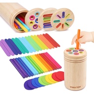 Montessori Toys for 1 2 3 Year Old, Color Learning Sorting Toys