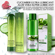 Duai Cucumber Lubricant 250ML & Aleo Lubricant 120ML Water Based Lubricant For Sex Pelincir Seks Gel