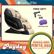 [FREE SHIPPING] ITSU Sensei Neo V3 Massage Chair with Smart Band Free iFlex Or 3D Puresu Lite - 4D Massage Chair Program