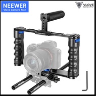 NEEWER Camera Cage Filmmaking Rig with Top Handle, Dual Grips & Arca Type Base, Compatible with Sony