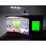 ., AKUARIUM MINI IKAN CUPANG HIAS LAMPU USB LED WARNA WARNI DAN PUTIH