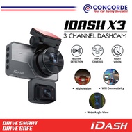 IDASH X3 3CHANNEL DASHCAM WITH WI-FI