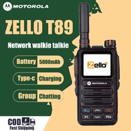 5000KM Motorola Walkie Talkie Zello T89 Global 4G GPS Network Radio Long Range Wifi Internet Interco