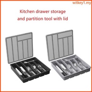 WIT Multi Compartment Drawer Organizer Flatwares and Cutlery Holder Cutlery Organizer Organization C