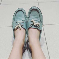 二手 XES春夏麂皮鞋（藍綠色）