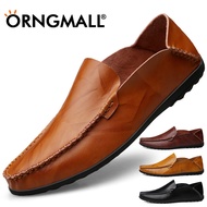 ORNGMALL 4 Color Men Casual Shoes Loafers for Men Genuine Leather Boat Shoes Driving Shoes Slip On M