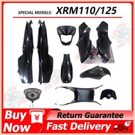 ℗ ✹ ◆ MOTORCYCLE ACCESSORIES XRM 110/125 BLACK FULL SET COVER HONDA XRM110 XRM125 [RED SPEED]