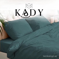 [ KADYHOUSEHOLD ] 1200 Thread Count Fitted Bedsheet Set | Emboss Micro Satin W/ Sheets