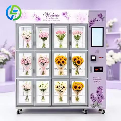 Intelligent Smart Supreme Combo Retail Kiosk Touch Screen Self-Service Locker Flower Vending Machine