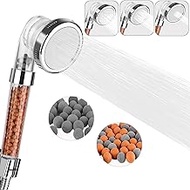 Filtered Shower Head with Handheld, High Pressure Water Saving Showerhead with Filter Beads for Hard Water - Remove Chlorine - Reduces Dry Itchy Skin,3 Spray Mode