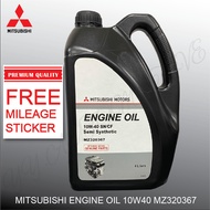 NEW ORI MZ320367 MITSUBISHI SEMI SYNTHETIC 10W40 4L TRITON ASX XPANDER ATTRAGE LANCER OUTLANDER PAJE