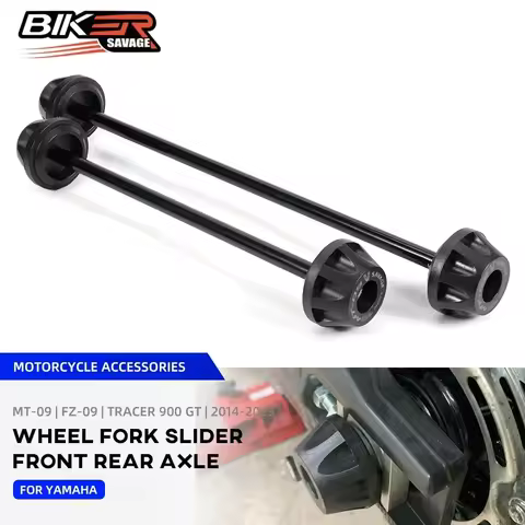 For YAMAHA MT09 FZ09 FJ09 Tracer 9GT 9GT+Plus Front Rear Wheel Axle Fork Slider Protector Motorcycle