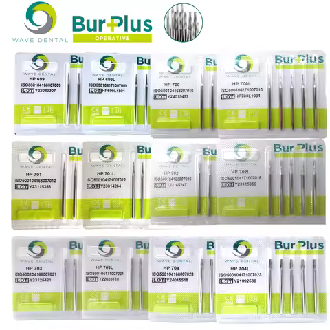 Dental Tungsten Carbide Burs Low Speed Bur Dentistry Drills HP699 HP700 HP701 HP702 Dental Laborator