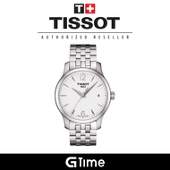 [Official Tissot Warranty] Tissot T063.210.11.037.00 Women's Tradition Quartz Steel Watch (White) T0632101103700