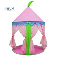 Children's Net Yarn Tent Folding Indoor Ball Pool Game House Tents  Tent Gift for Kids Games Center Pink