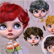 Blythe Small Cloth Wig High Temperature Silk Curly Hair Doll Accessories