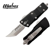 มีดออโต้ Microtech Mini Troodon Hellhound OTF AUTO Knife Stonewash Blade, Black Handles (819...