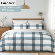Eurotex, 1000 Thread Count 100% Cotton, Fitted Bedsheet Set / Bedset - Loft Living, Cubix